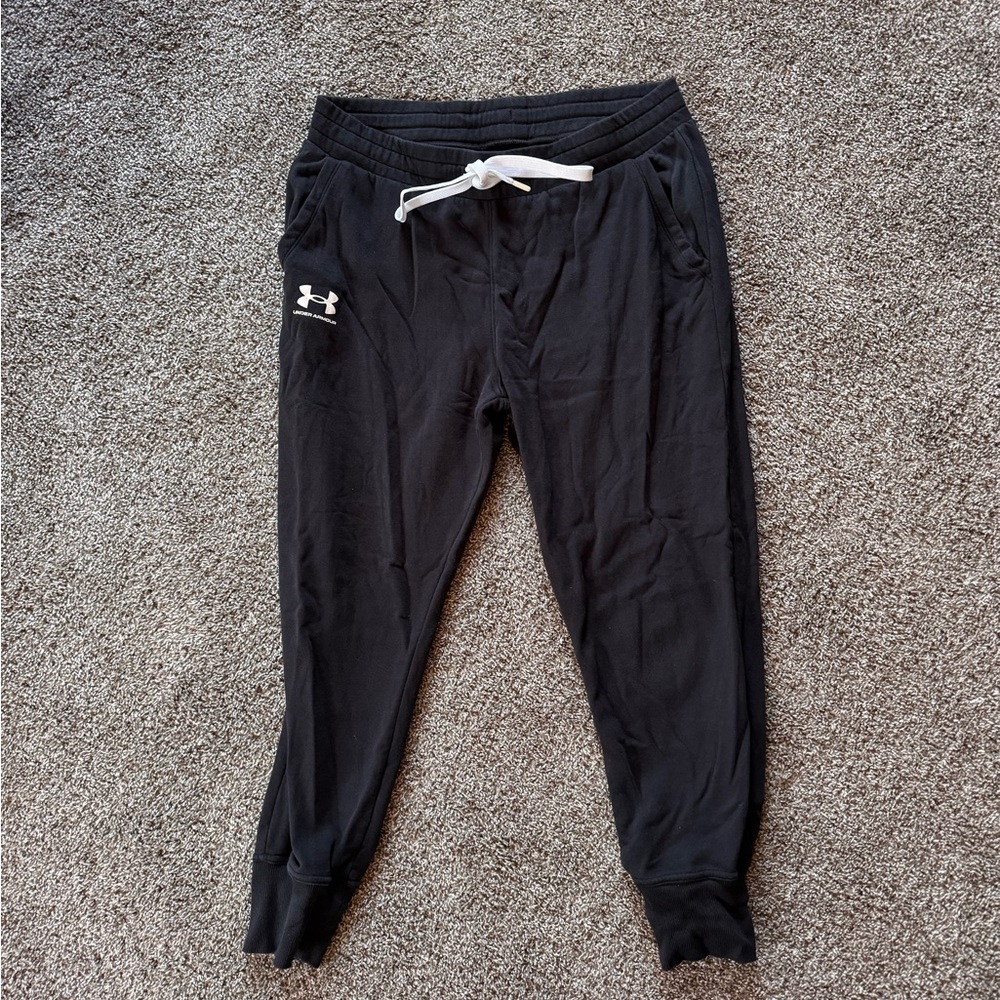 Under Armour Black Sweatpants with Logo
